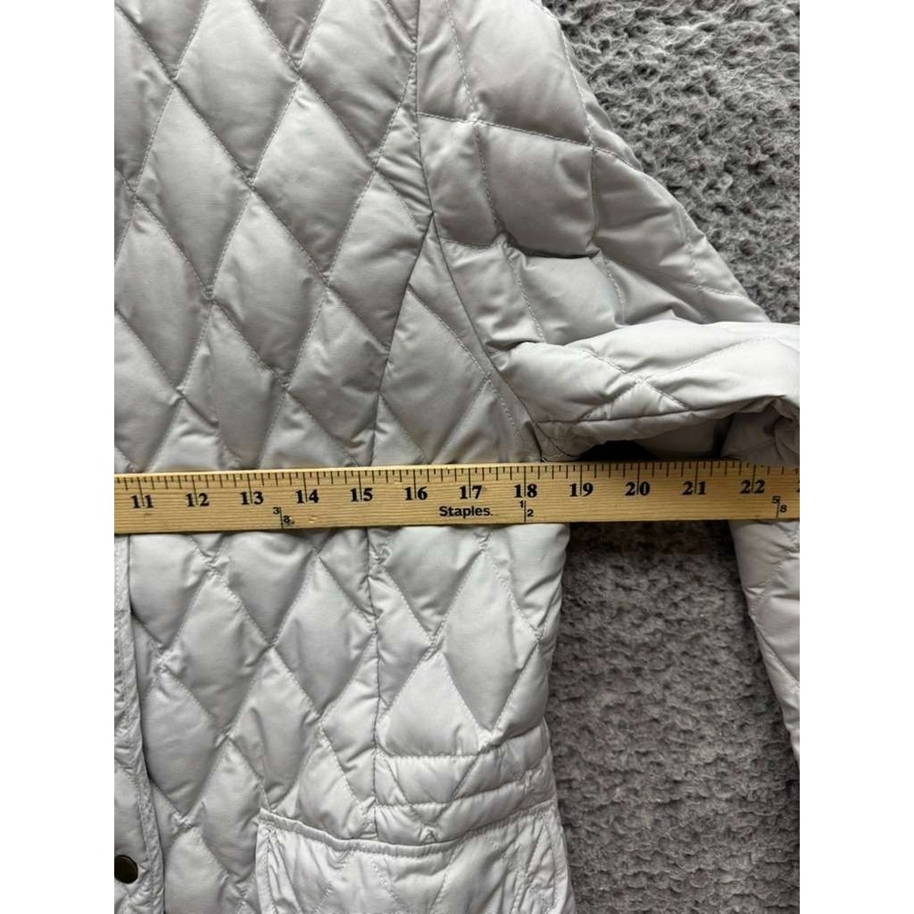 Eddie Bauer EB 550 Fill Power Goose Down Quilted Jacket Grey Womens Size M - Picture 14 of 15